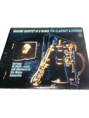 Brahms Quintet in B Minor For Clarinet and Strings  1965 Angel vinyl record READ